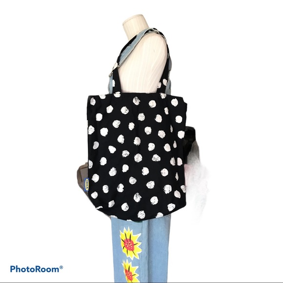 IKEA Bags Ikea Pottfrilla Blackwhite Cotton Canvas Tote Bag Poshmark